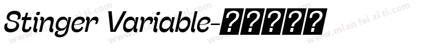 Stinger Variable字体转换